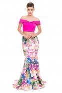 Long Fuchsia Prom Dress ALY6401