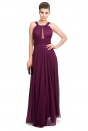 Long Purple Evening Dress C7130