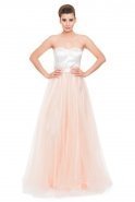 Long Powder Color Evening Dress C7150