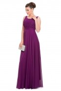 Long Purple Evening Dress C7169