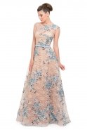 Long Blue Prom Dress F2306