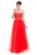 Long Red Prom Dress F2505