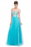 Long Blue Prom Dress F2505