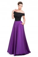 Long Purple Evening Dress J1137