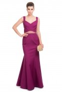 Long Purple Evening Dress T2511
