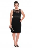 Short Black Oversized Evening Dress N98330