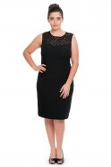 Short Black Oversized Evening Dress N98257