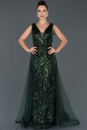 Long Emerald Green Invitation Dress ABU949