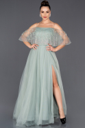 Long Turquoise Engagement Dress ABU1011