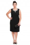 Short Black Oversized Evening Dress N98251