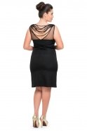 Short Black Oversized Evening Dress N98344