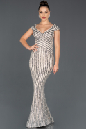 Long Gold Mermaid Prom Dress ABU1021