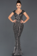 Long Silver Mermaid Prom Dress ABU1021