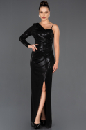 Long Black Prom Gown ABU1036