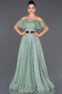 Long Turquoise Engagement Dress ABU1018