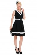 Short Black Evening Dress T2518