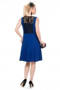 Short Sax Blue Coctail Dress T2526