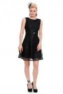 Short Black Evening Dress T2541
