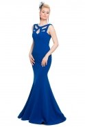 Long Sax Blue Prom Dress O4151