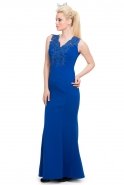 Long Sax Blue Evening Dress AN2329