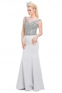 Long Grey Prom Dress O4263