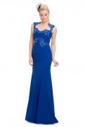 Long Sax Blue Evening Dress S4279