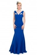 Long Sax Blue Evening Dress T2534