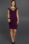 Short Purple Evening Dress AR36811