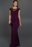 Long Purple Evening Dress AR36814