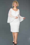 Short White Invitation Dress ABK683