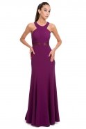 Long Purple Evening Dress J1170