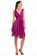 Short Purple Night Dresses T2522