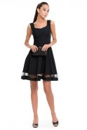 Short Black Invitation Dress T2539