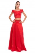 Long Red Evening Dress F2673