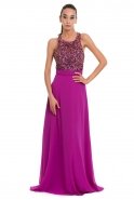 Long Purple Evening Dress O4353