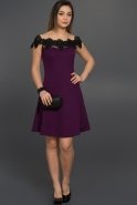 Short Purple Evening Dress AR36827