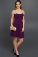 Short Purple Evening Dress AR36834
