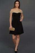 Short Black Evening Dress AR36834