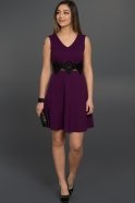 Short Purple Evening Dress AR36835