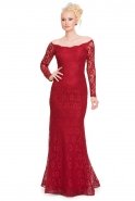 Long Red Evening Dress ABU555