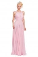 Long Pink Evening Dress E3169