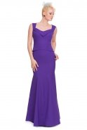 Long Purple Evening Dress E3176