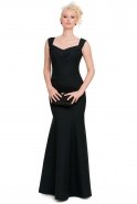 Long Black Evening Dress E3176