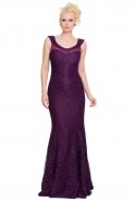 Long Purple Evening Dress J1021