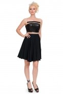 Short Black Evening Dress A60490