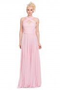 Long Pink Evening Dress E3168