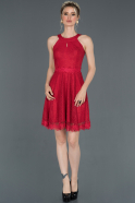 Short Red Evening Dress ABK625