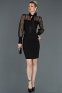 Short Black Invitation Dress ABK718