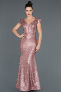 Long Powder Color Mermaid Prom Dress ABU1096