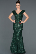 Long Emerald Green Mermaid Prom Dress ABU1096